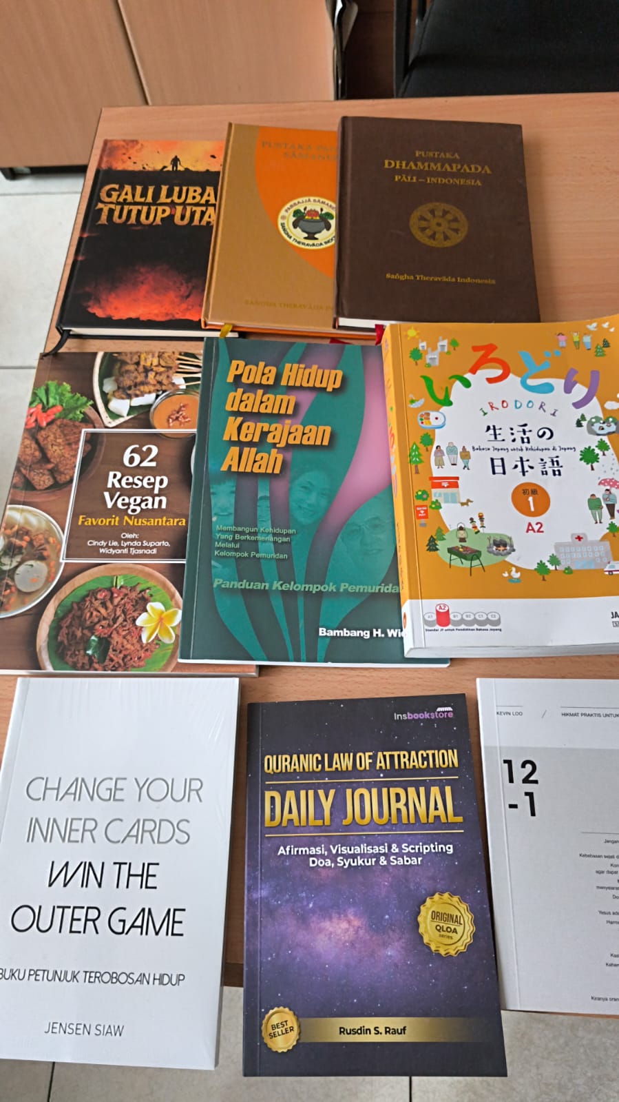 Portofolio berbagai buku yang telah diproduksi